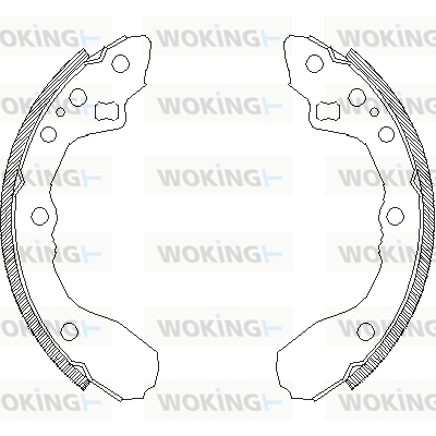 комплект спирачна челюст WOKING              