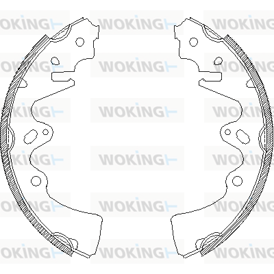 комплект спирачна челюст WOKING              