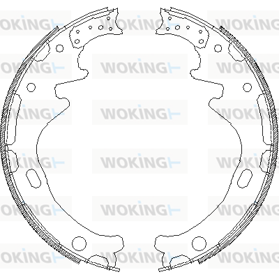 комплект спирачна челюст WOKING              