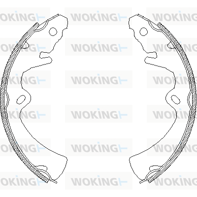 комплект спирачна челюст WOKING              