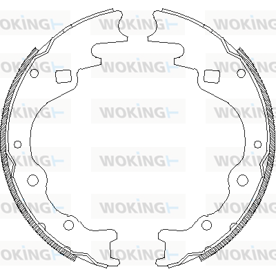 комплект спирачна челюст WOKING              