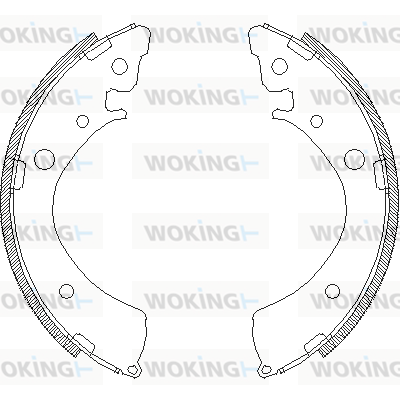 комплект спирачна челюст WOKING              