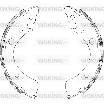 комплект спирачна челюст WOKING              