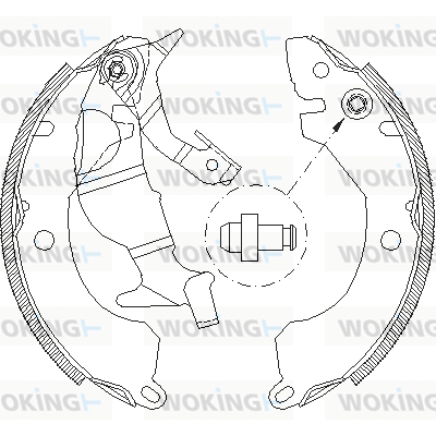 комплект спирачна челюст WOKING              