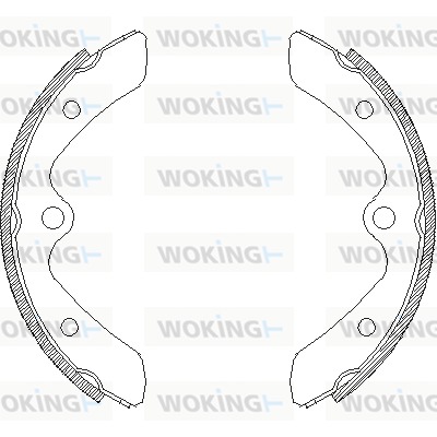 комплект спирачна челюст WOKING              