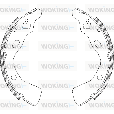 комплект спирачна челюст WOKING              