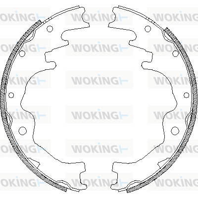 комплект спирачна челюст WOKING              