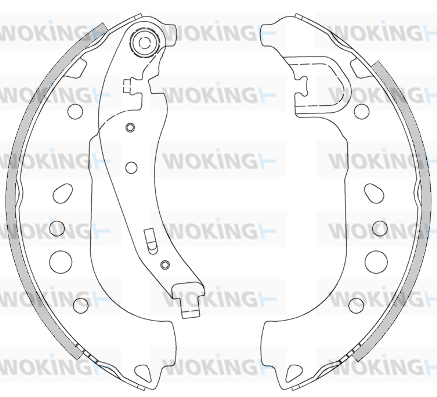 комплект спирачна челюст WOKING              