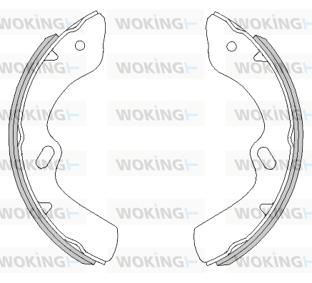 комплект спирачна челюст WOKING              