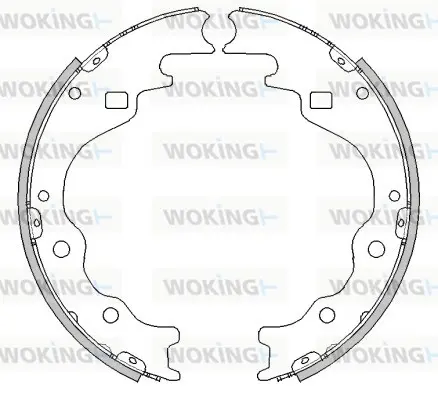 комплект спирачна челюст WOKING              