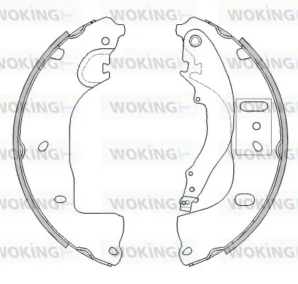 комплект спирачна челюст WOKING              