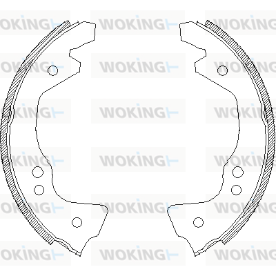 комплект спирачна челюст WOKING              