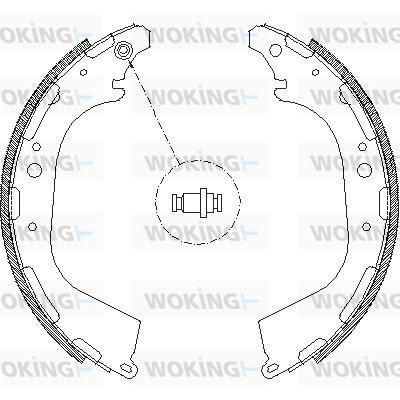 комплект спирачна челюст WOKING              