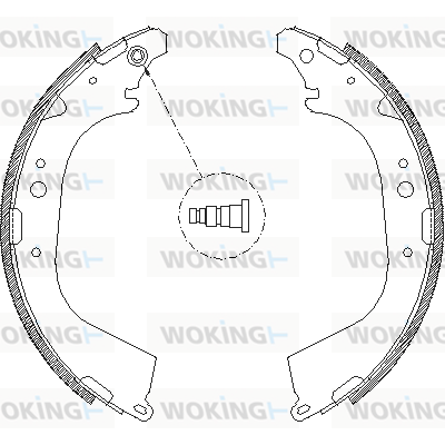 комплект спирачна челюст WOKING              