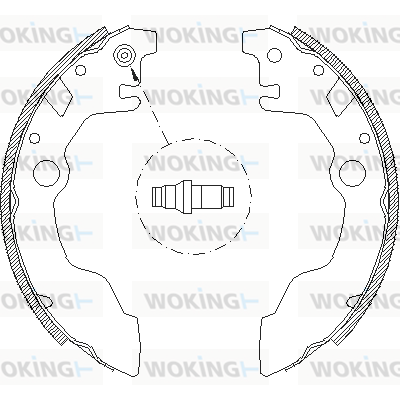 комплект спирачна челюст WOKING              