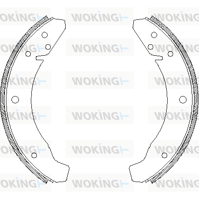 Комплект спирачна челюст WOKING