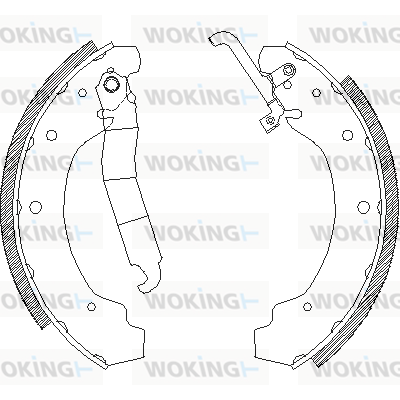 комплект спирачна челюст WOKING              