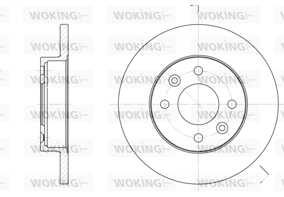 спирачен диск WOKING              