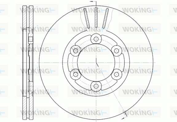спирачен диск WOKING              