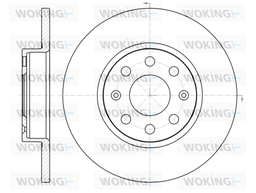 спирачен диск WOKING              