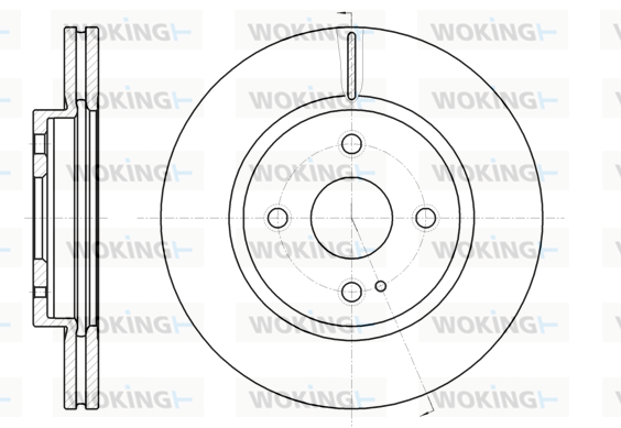 спирачен диск WOKING              