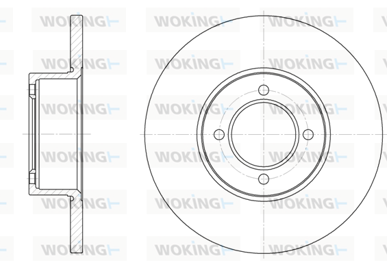 спирачен диск WOKING              