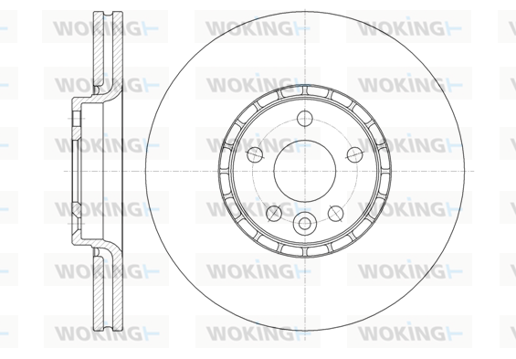 спирачен диск WOKING              