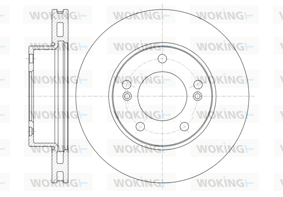 спирачен диск WOKING              