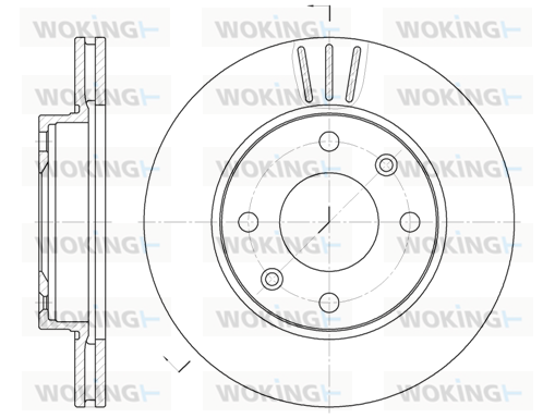 спирачен диск WOKING              