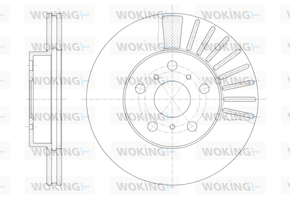 спирачен диск WOKING              