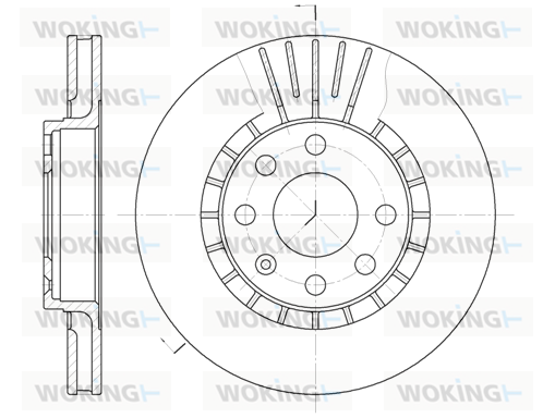спирачен диск WOKING              