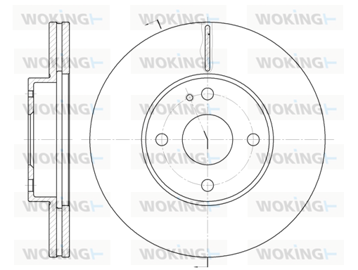 спирачен диск WOKING              