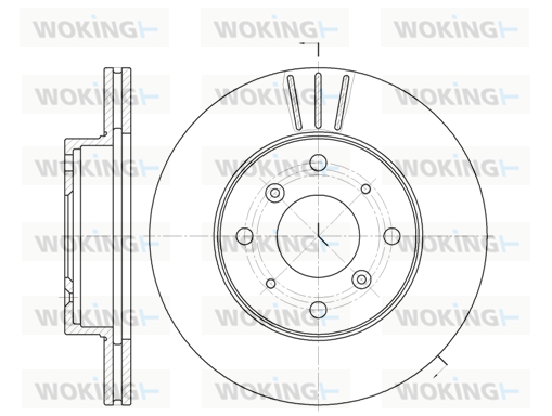 спирачен диск WOKING              