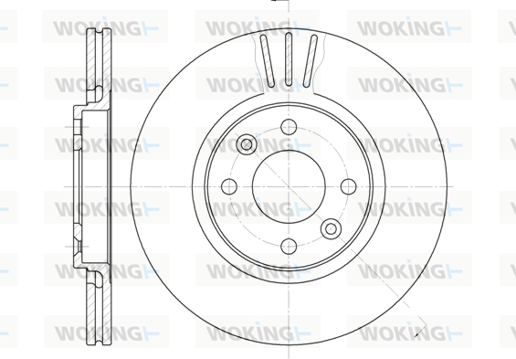 спирачен диск WOKING              