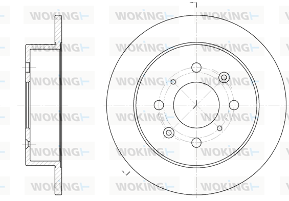 спирачен диск WOKING              