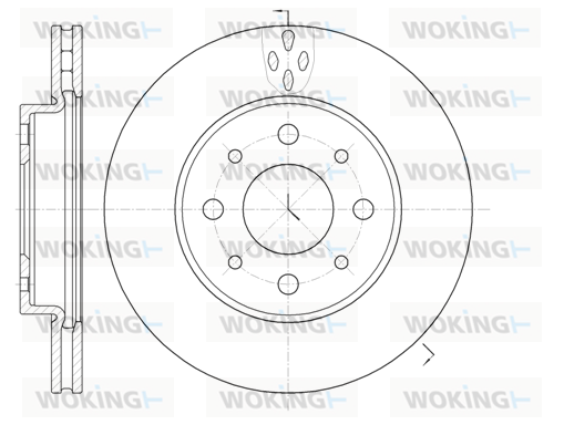 спирачен диск WOKING              
