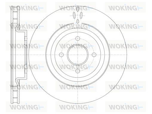 спирачен диск WOKING              