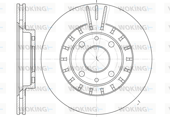 спирачен диск WOKING              