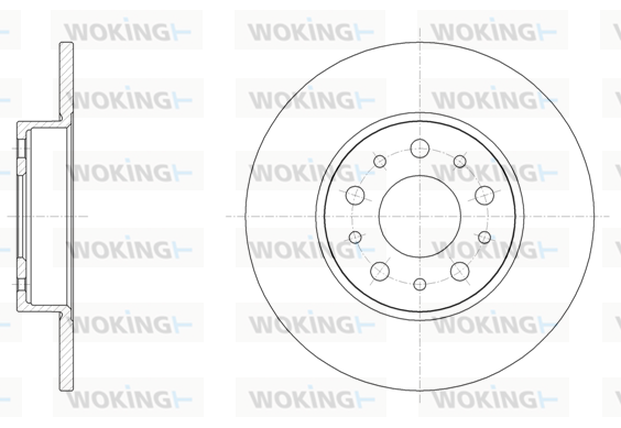 спирачен диск WOKING              