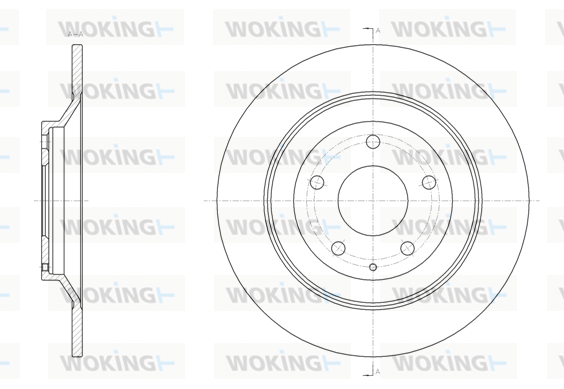 спирачен диск WOKING              