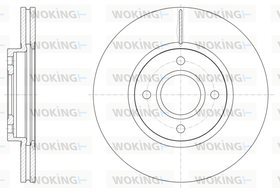 спирачен диск WOKING              