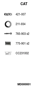 Коляно, катализатор FA1                 