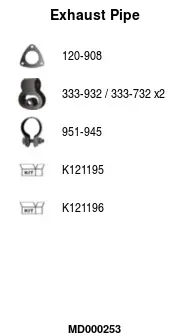 изпускателна тръба FA1                 