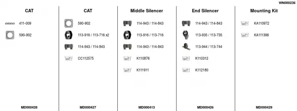 Изпускателна система FA1                 