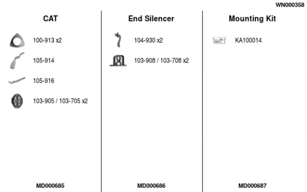 Изпускателна система FA1                 