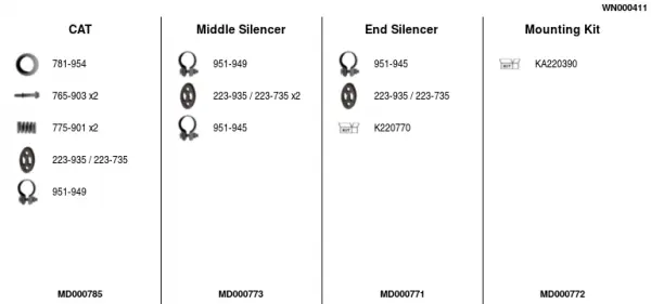 Изпускателна система FA1                 