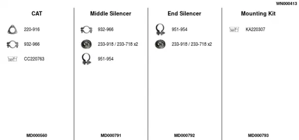 Изпускателна система FA1                 