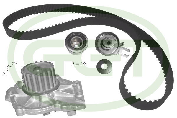 водна помпа- к-кт ангренажен ремък GGT                 