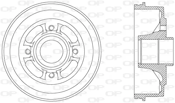 спирачен барабан OPEN PARTS          