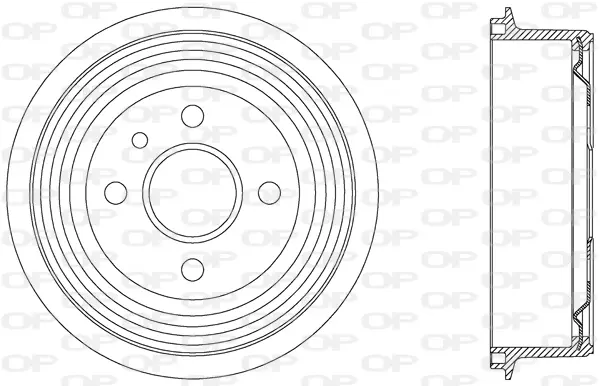 спирачен барабан OPEN PARTS          